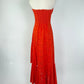 ASTR Red Eyelet Maxi Dress