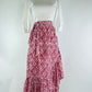 Pink City Prints Floral Wrap Skirt