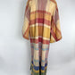 Ombre Plaid Silk Caftan