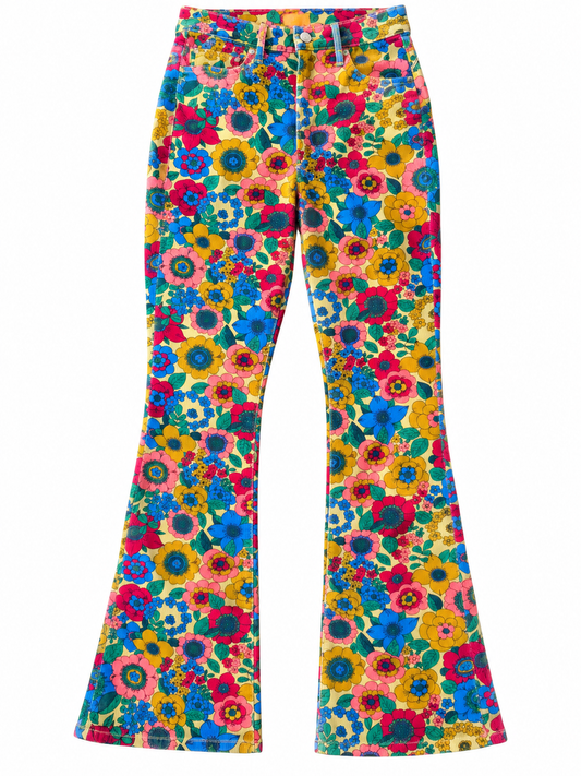 Mother Track & Flower High Waisted Pant