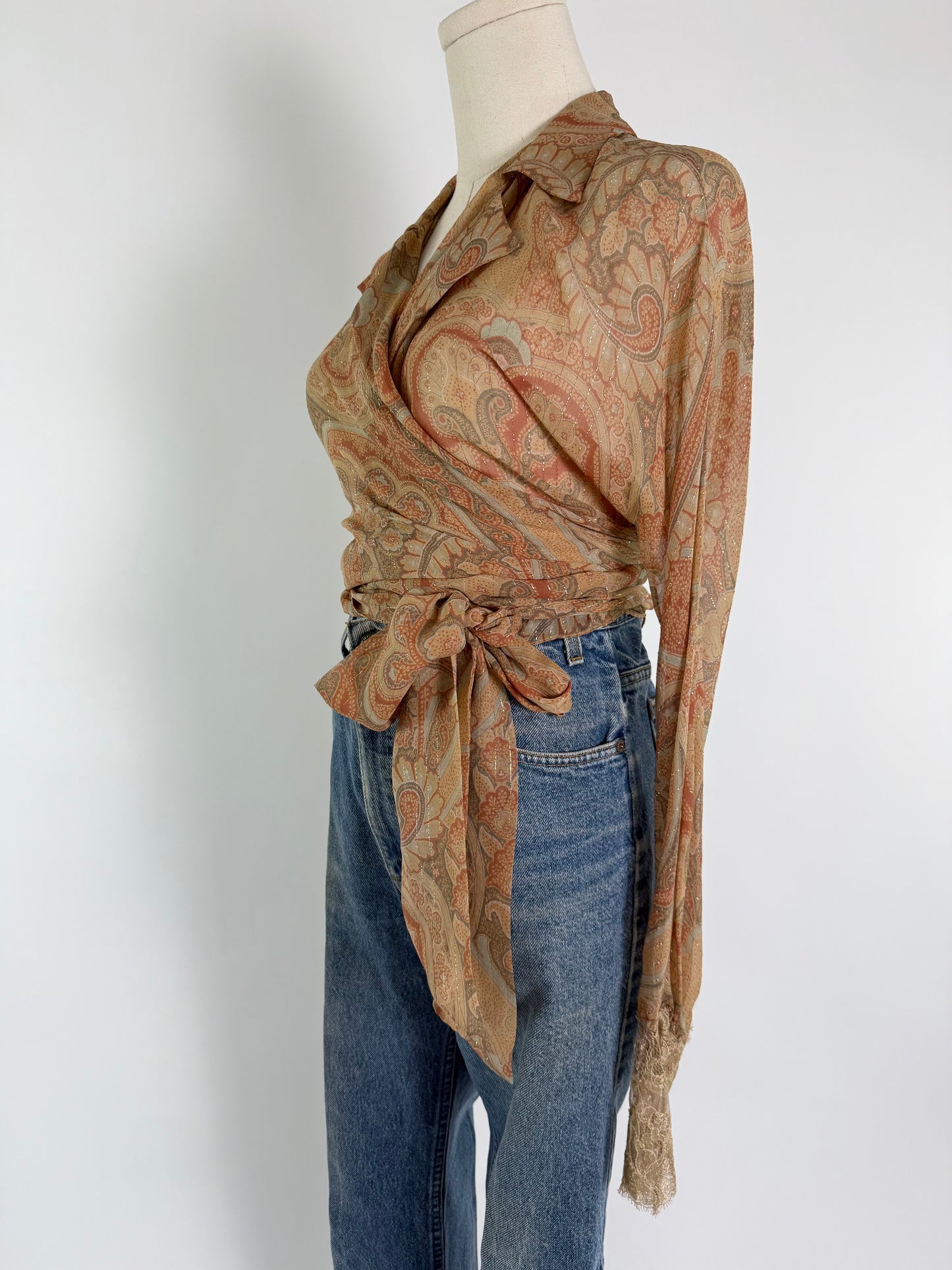 Vintage Ralph Lauren Black Label Wrap Top