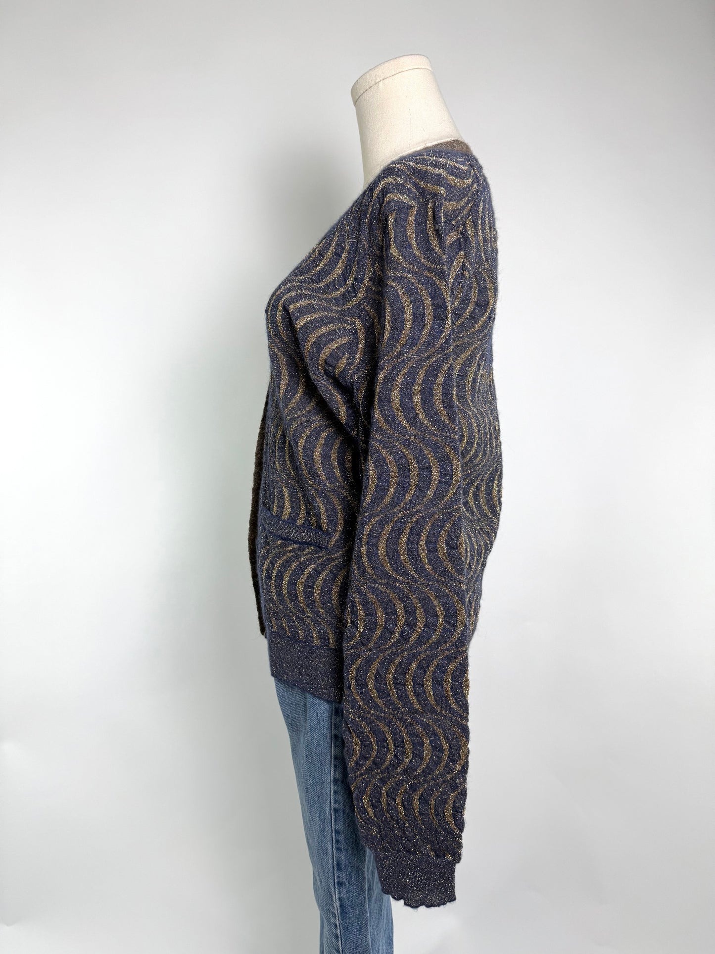 Dries Van Noten Metallic Cardigan