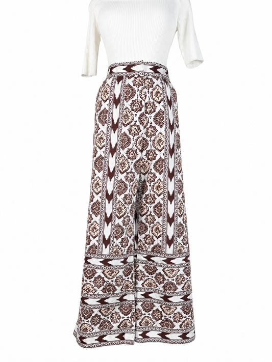 Julia Amory Bell Wide Leg Paisley Pants