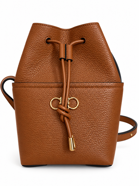 Salvadore Ferragamo Gancini  Bucket Bag