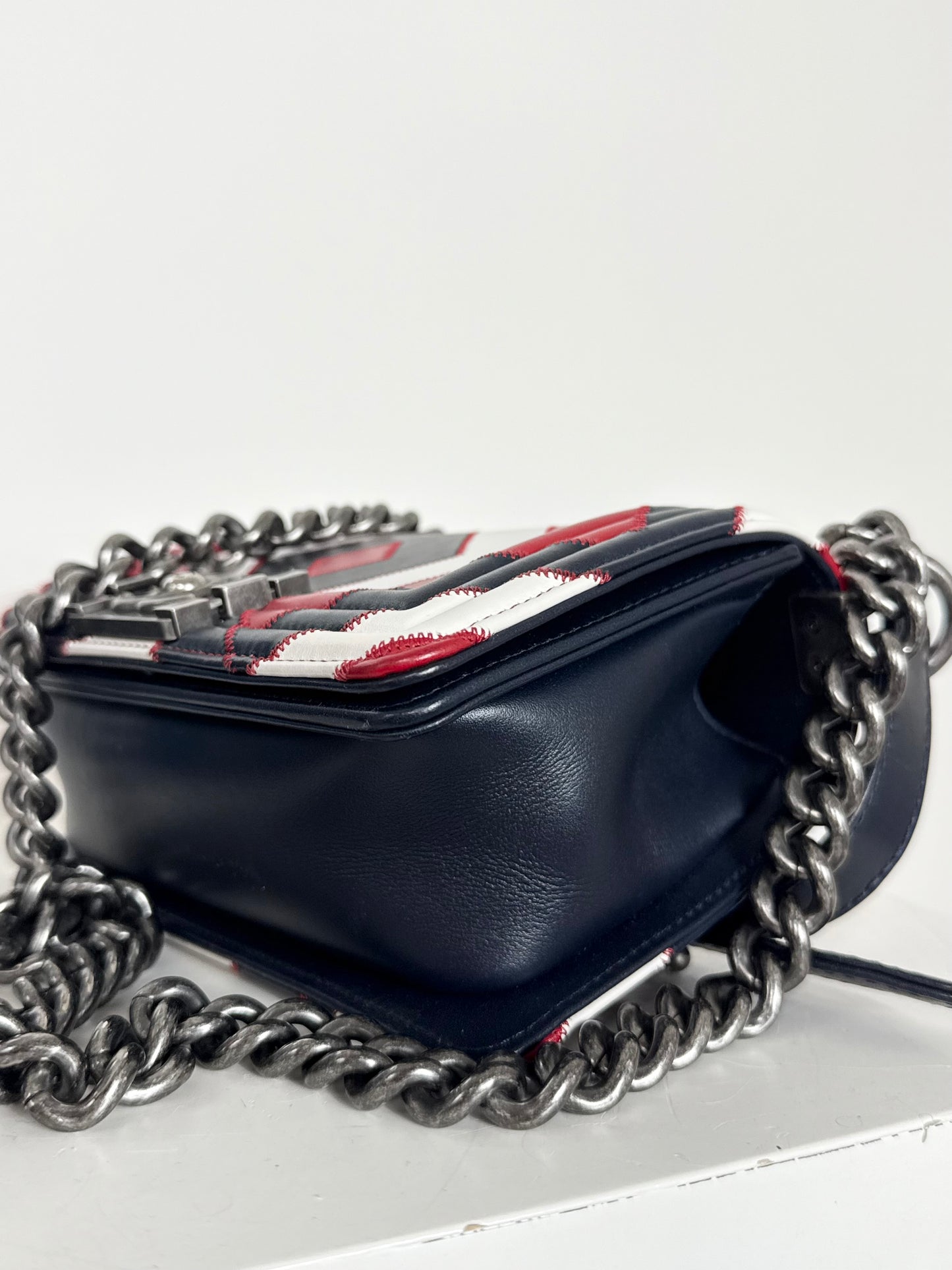 Chanel Geometric Patchwork Boy Bag