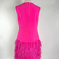 Milly Veronica Feather Dress NWT