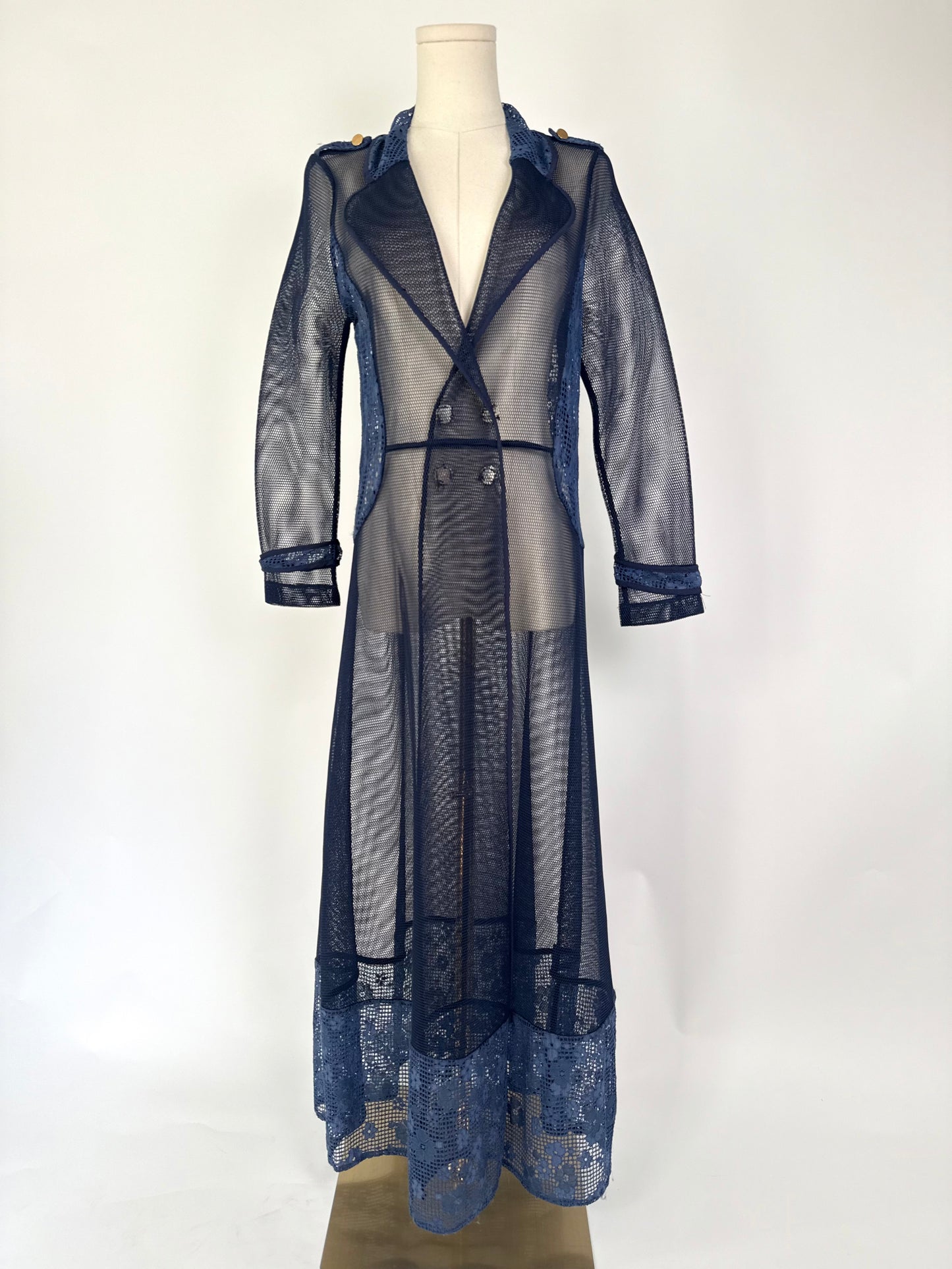 Blue Mesh Jacket/Dress