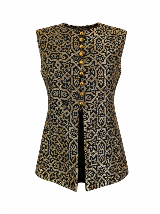 Vintage Metallic Vest