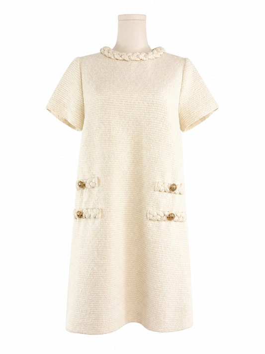 Tuckernuck Cream Tweed Dress