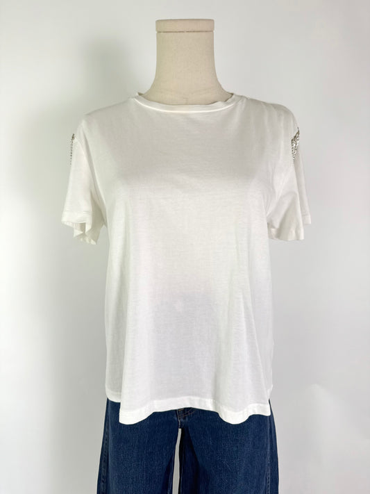Gill Rhinestone Shoulder T-Shirt