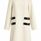 Tuckernuck White and Black Trim Jackie Tweed Dress