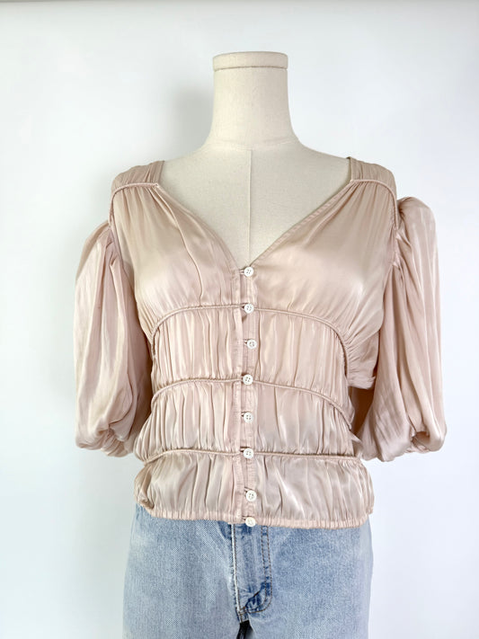 Frame Juliane Puff Sleeve Top