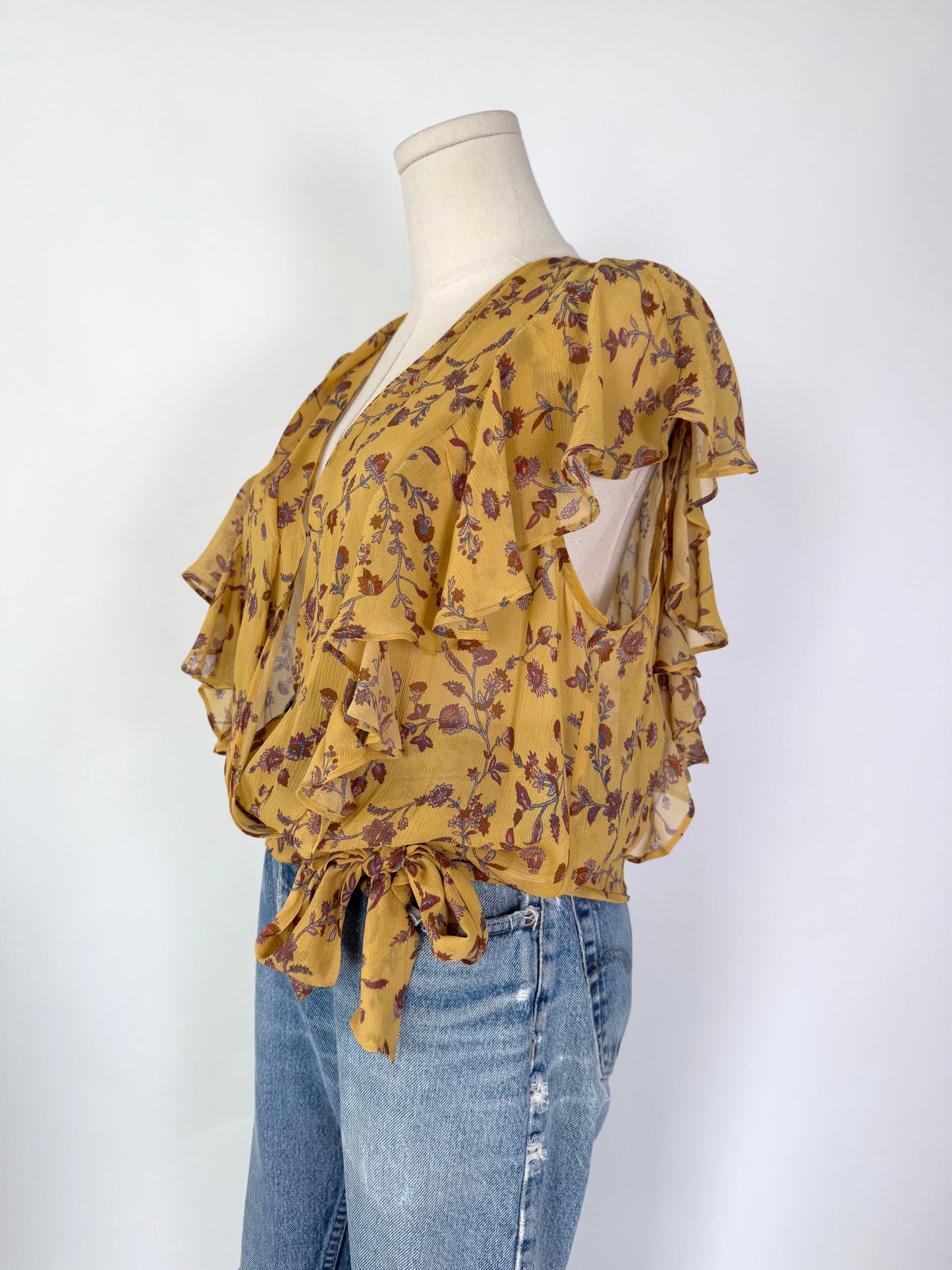 Paige Yellow Floral Blouse