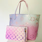 Louis Vuitton Spring in the City Sunrise Pastel Never Full Tote MM