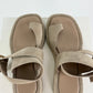 GIA/RHW  Beige Suede Sandals