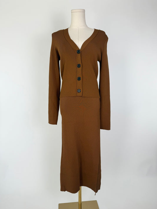 Sanctuary Brown Ribbed Skirt