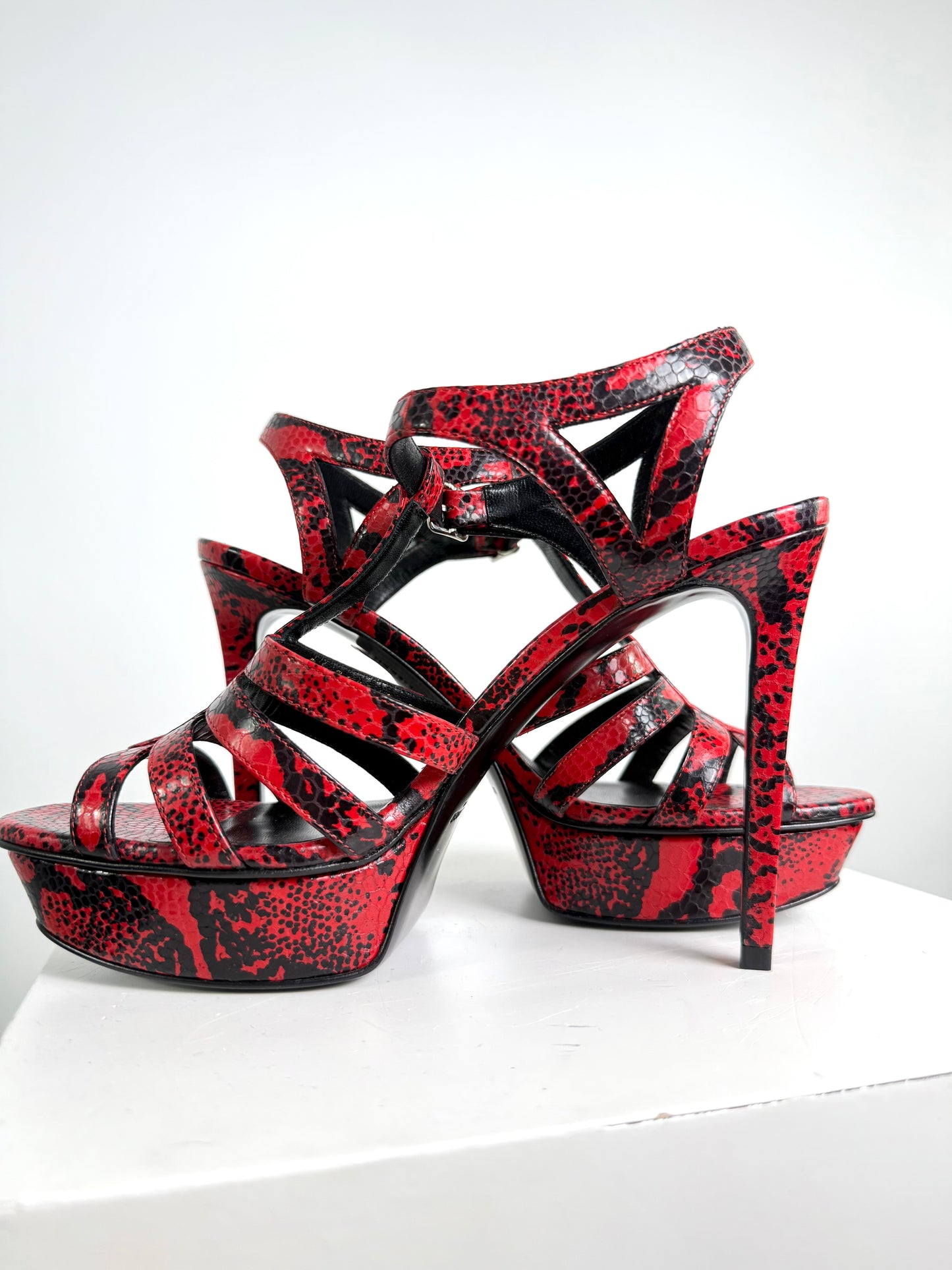 Saint Laurent Tribute Python Heels