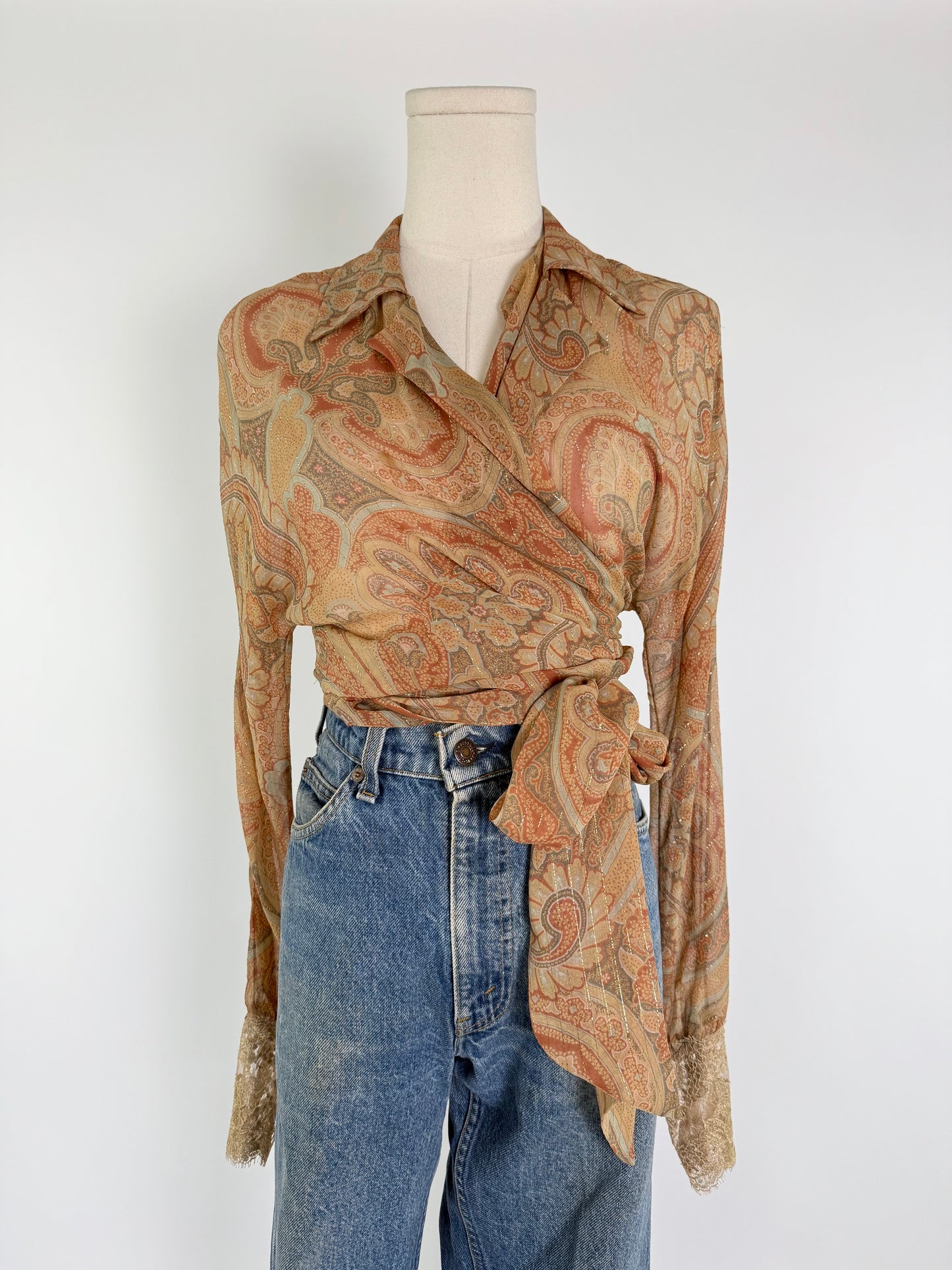 Vintage Ralph Lauren Black Label Wrap Top