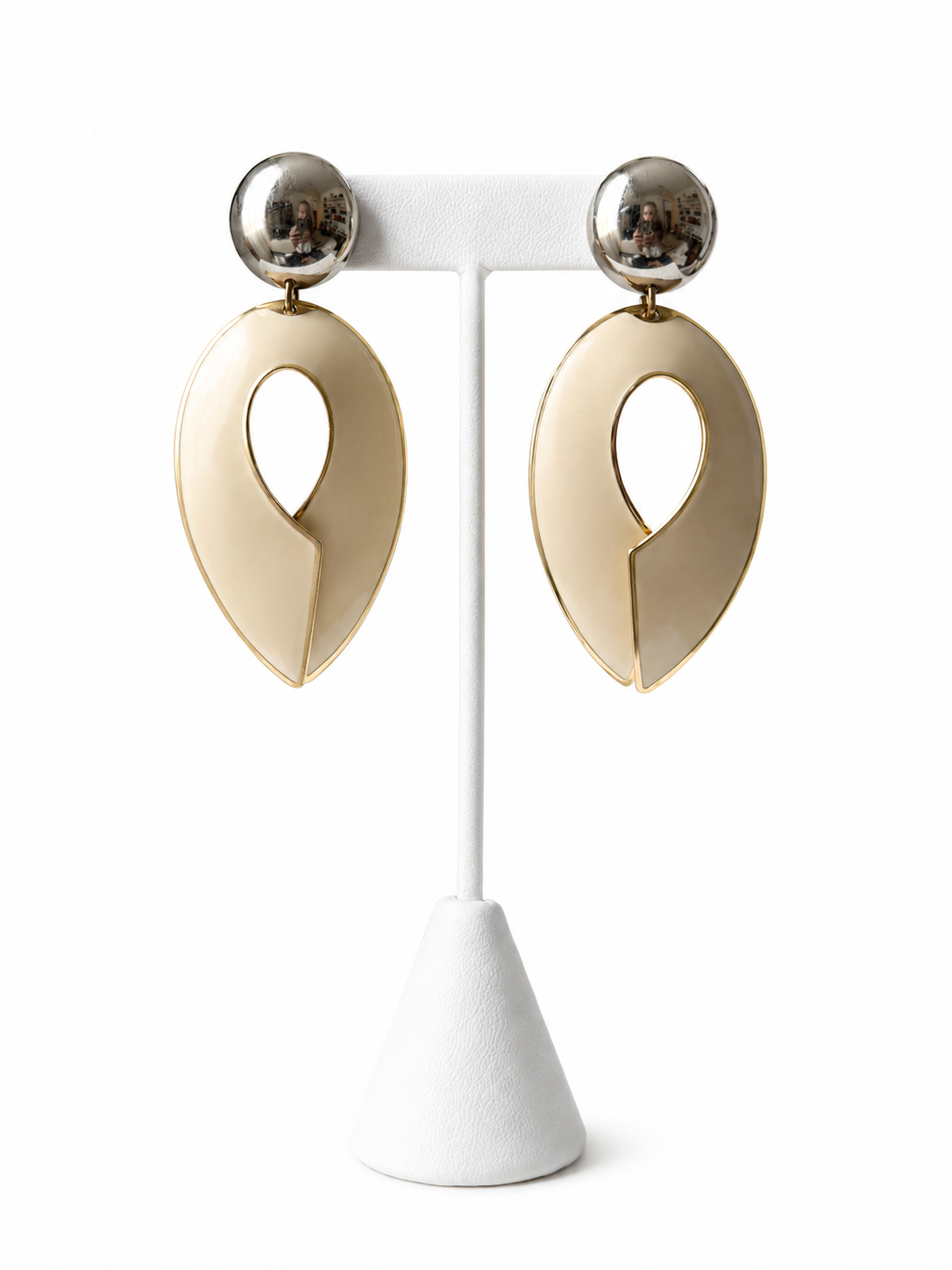 Vintage Edgar Berebi Enamel Runway Earrings