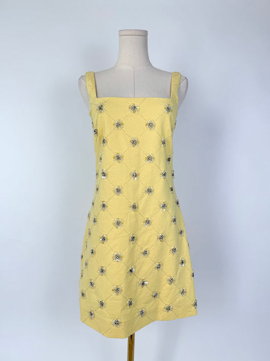 Tanya Taylor Barton Embellished Mini Dress