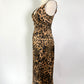 Lena Leopard Midi Dress