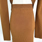 Sanctuary Brown Ribbed Skirt