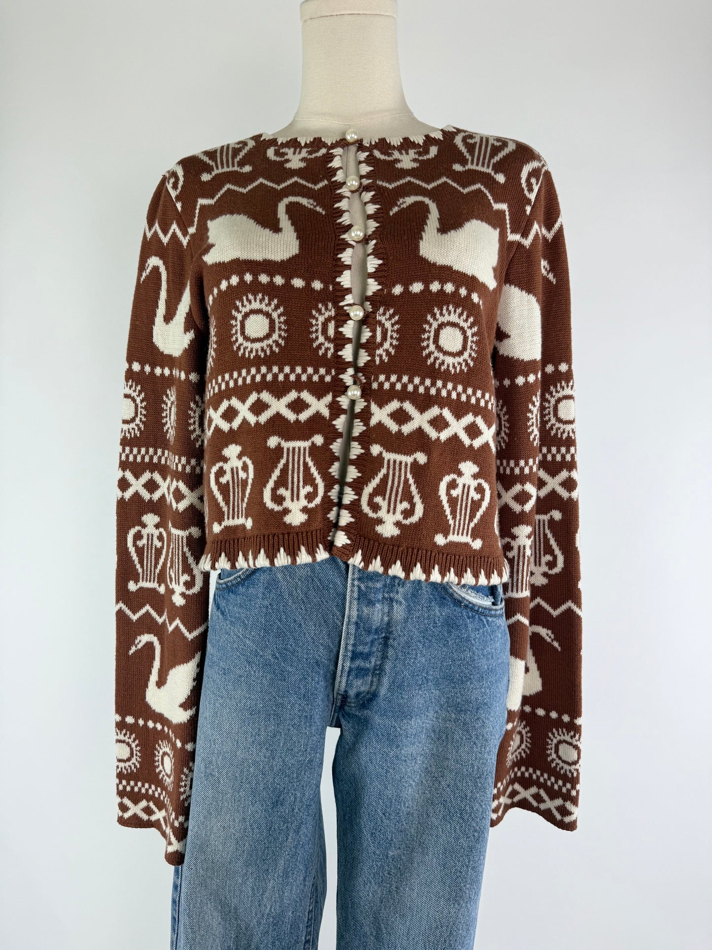 Kitri Pandora Argyle Cardigan