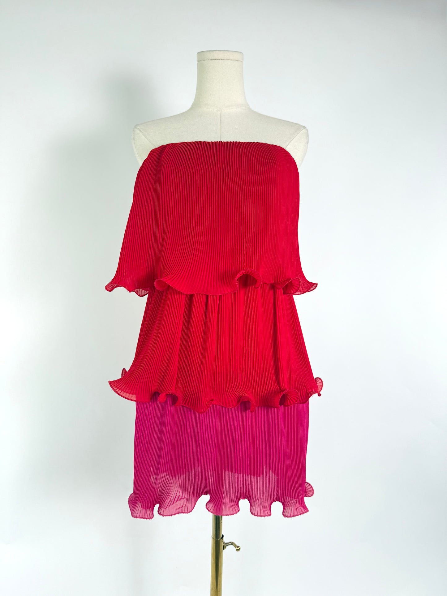 Milly Sylvie Pleated Mini Dress