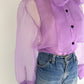 Zara Chiffon Bow Top
