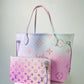 Louis Vuitton Spring in the City Sunrise Pastel Never Full Tote MM