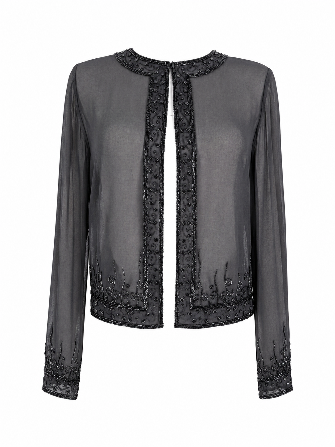 Vintage Roman Originals Silk Beaded Jacket