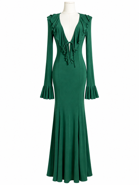 & Other Stories Ruffle Maxi Dress