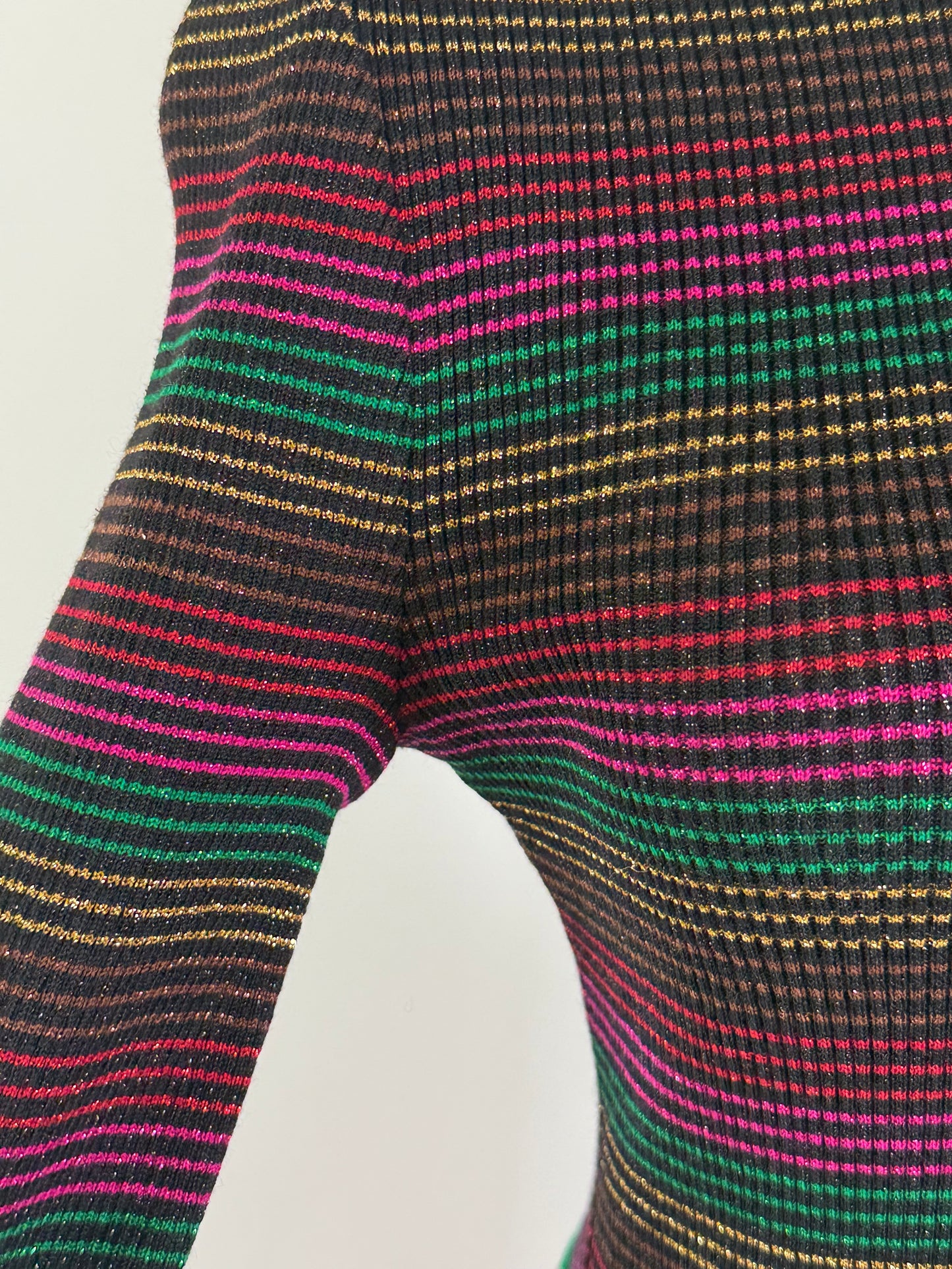 Montaldo's Multicolor Metalic Maxi Dress