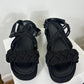 Valentino Black Wedge Rock Stud  Espadillas