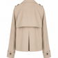 Steve Madden Crop Tan Trench Jacket