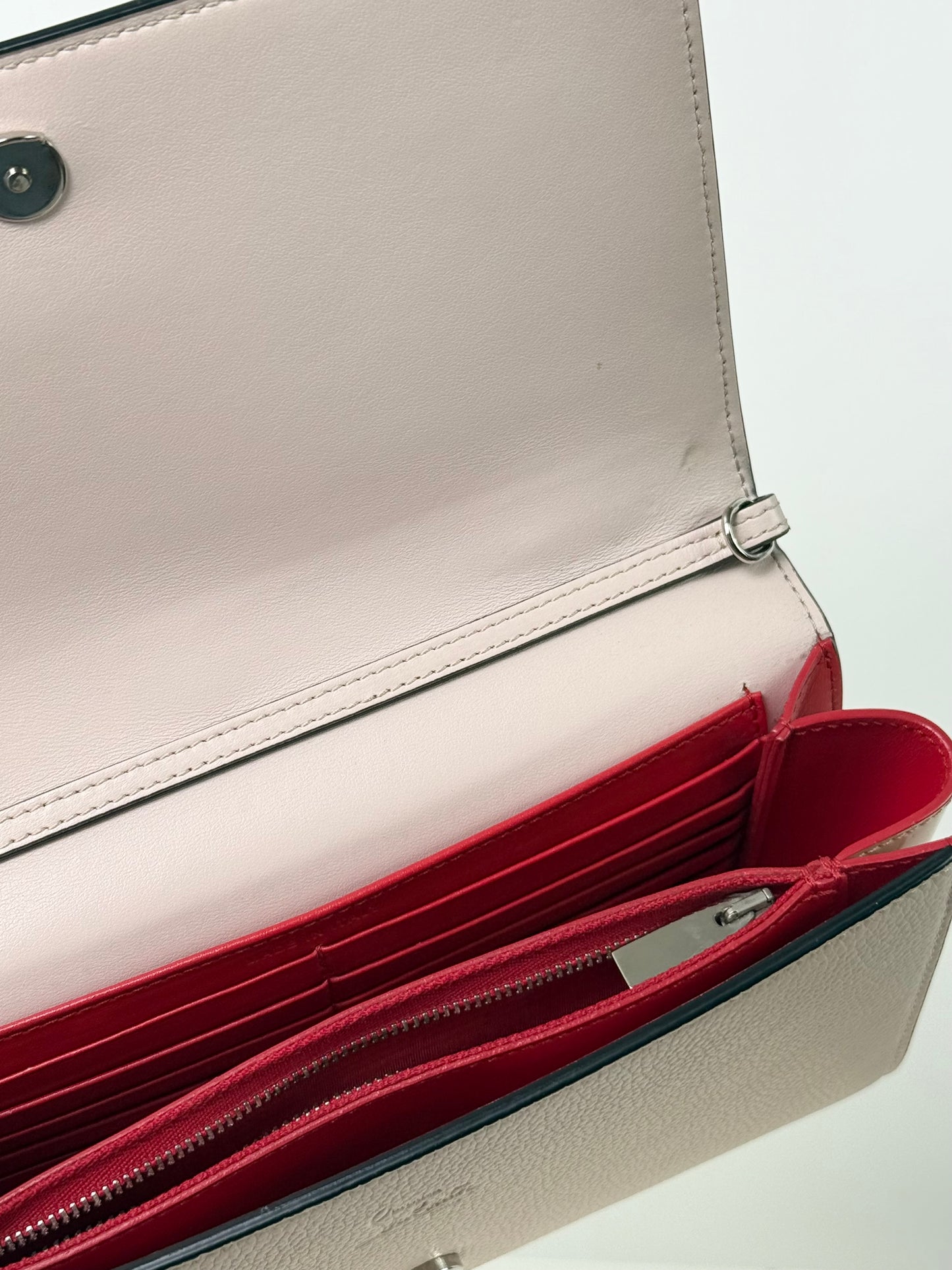 Christian Louboutin Paloma Light Beige Clutch