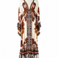 Farm Rio Sand Winter Tapestry Maxi Dress