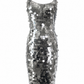Vintage A J Bari Mirror Disc Dress