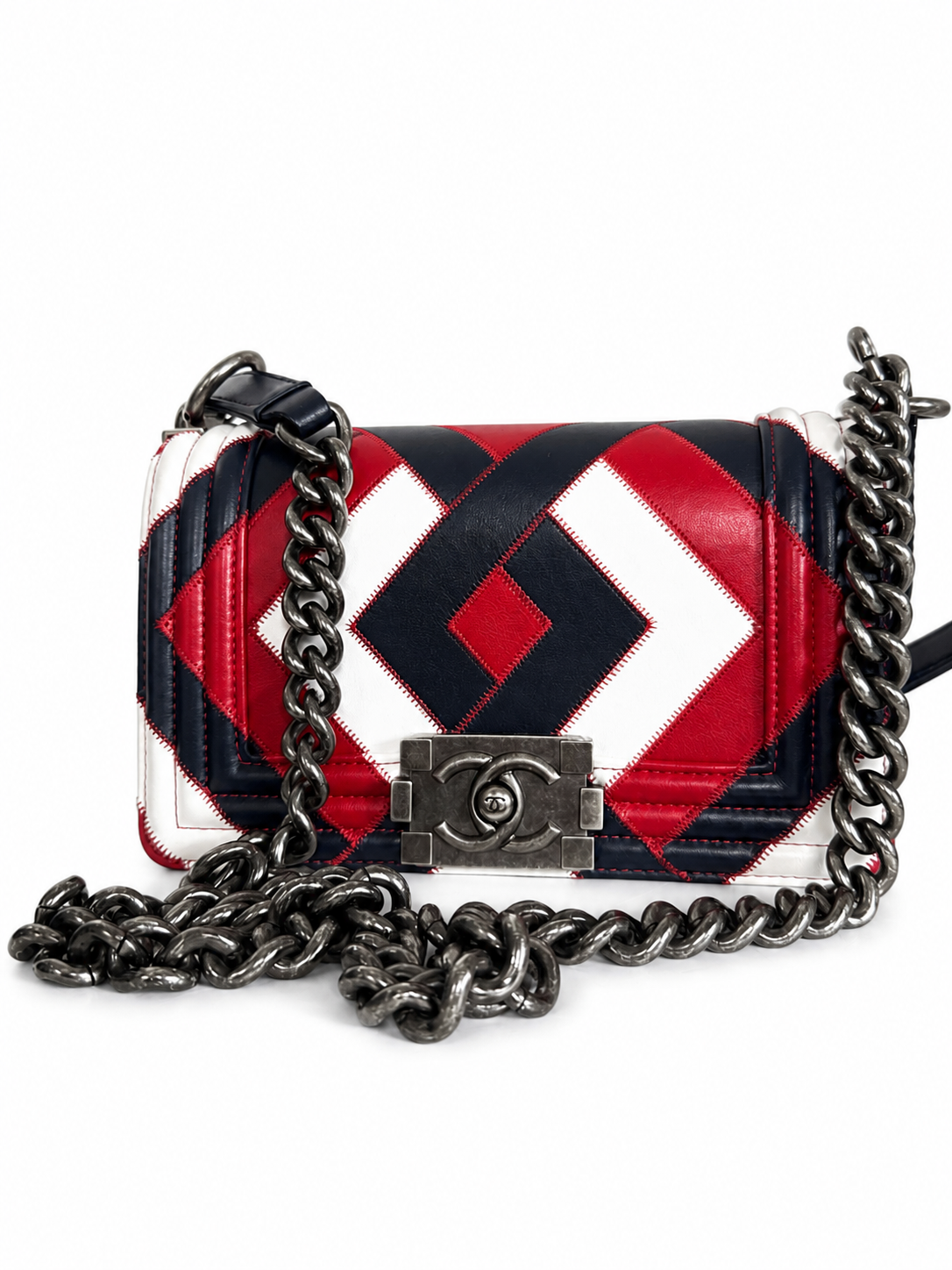 Chanel Geometric Patchwork Boy Bag