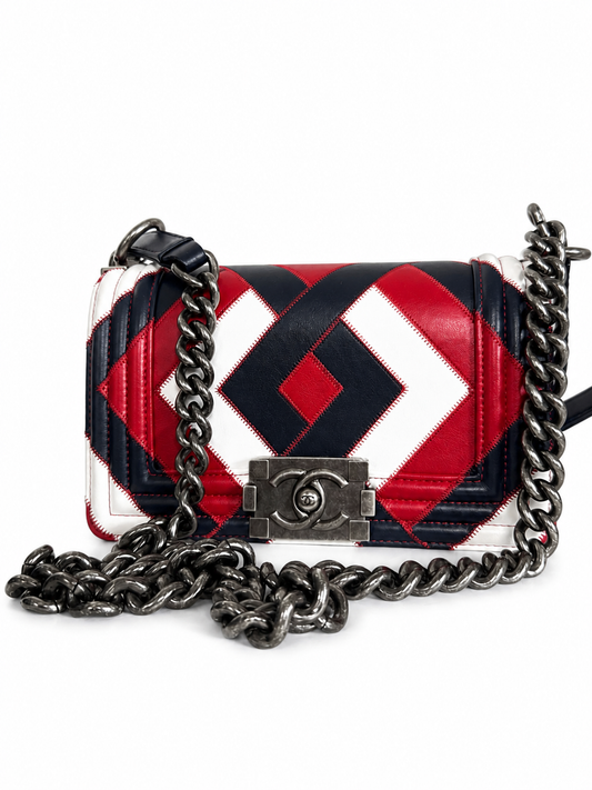 Chanel Geometric Patchwork Boy Bag