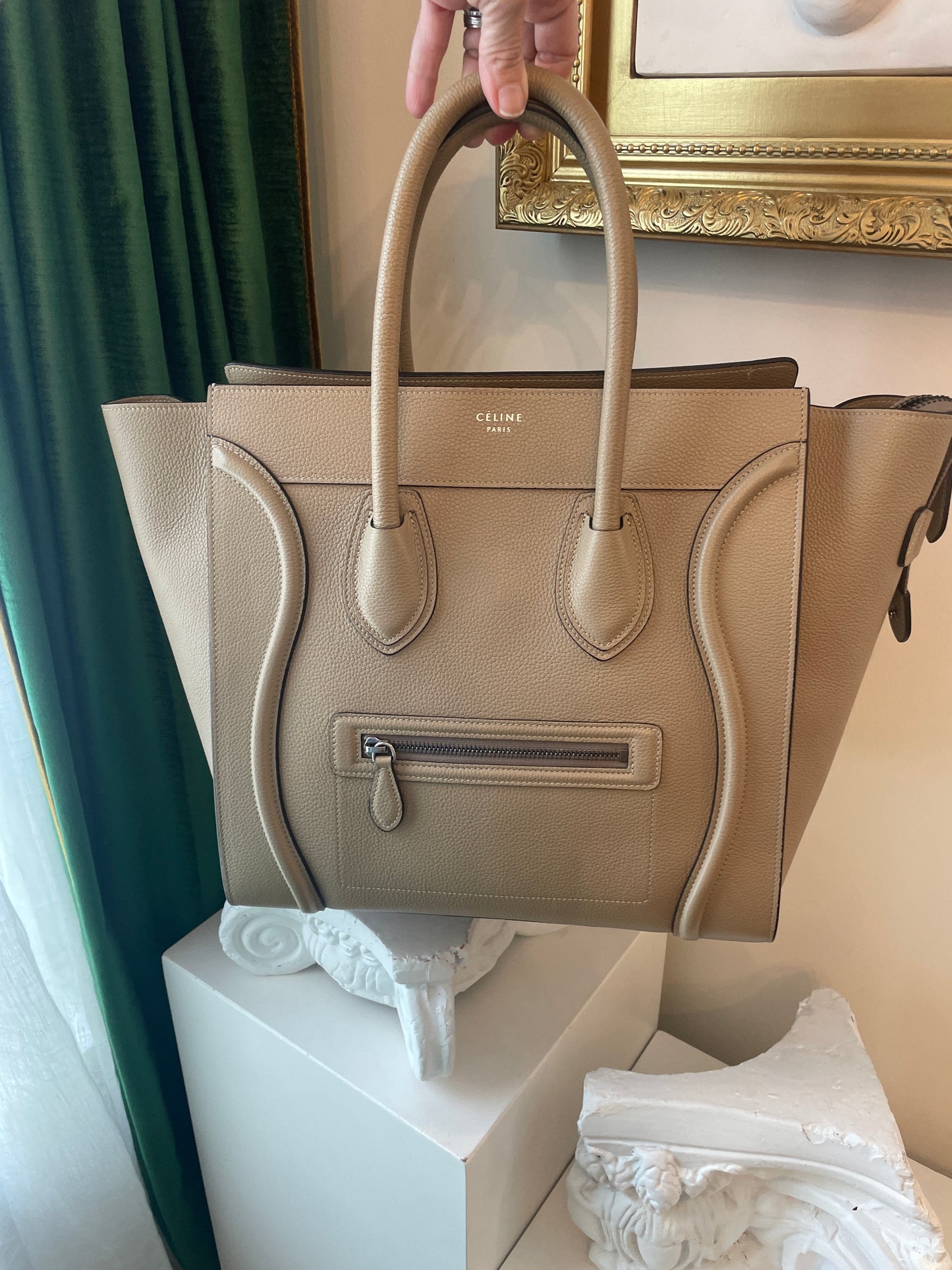 Celine Luggage Tote Taupe