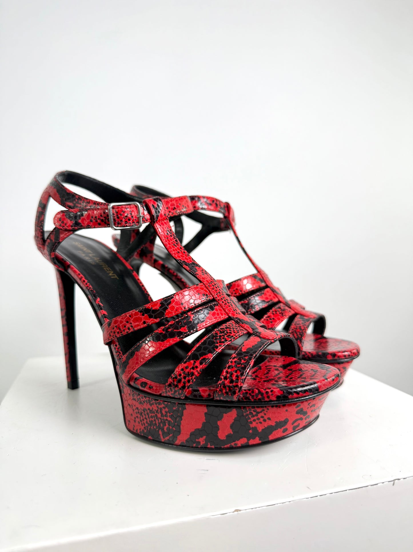 Saint Laurent Tribute Python Heels