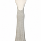 Tom Ford Silver Knit Halter Neck Maxi Dress NWT