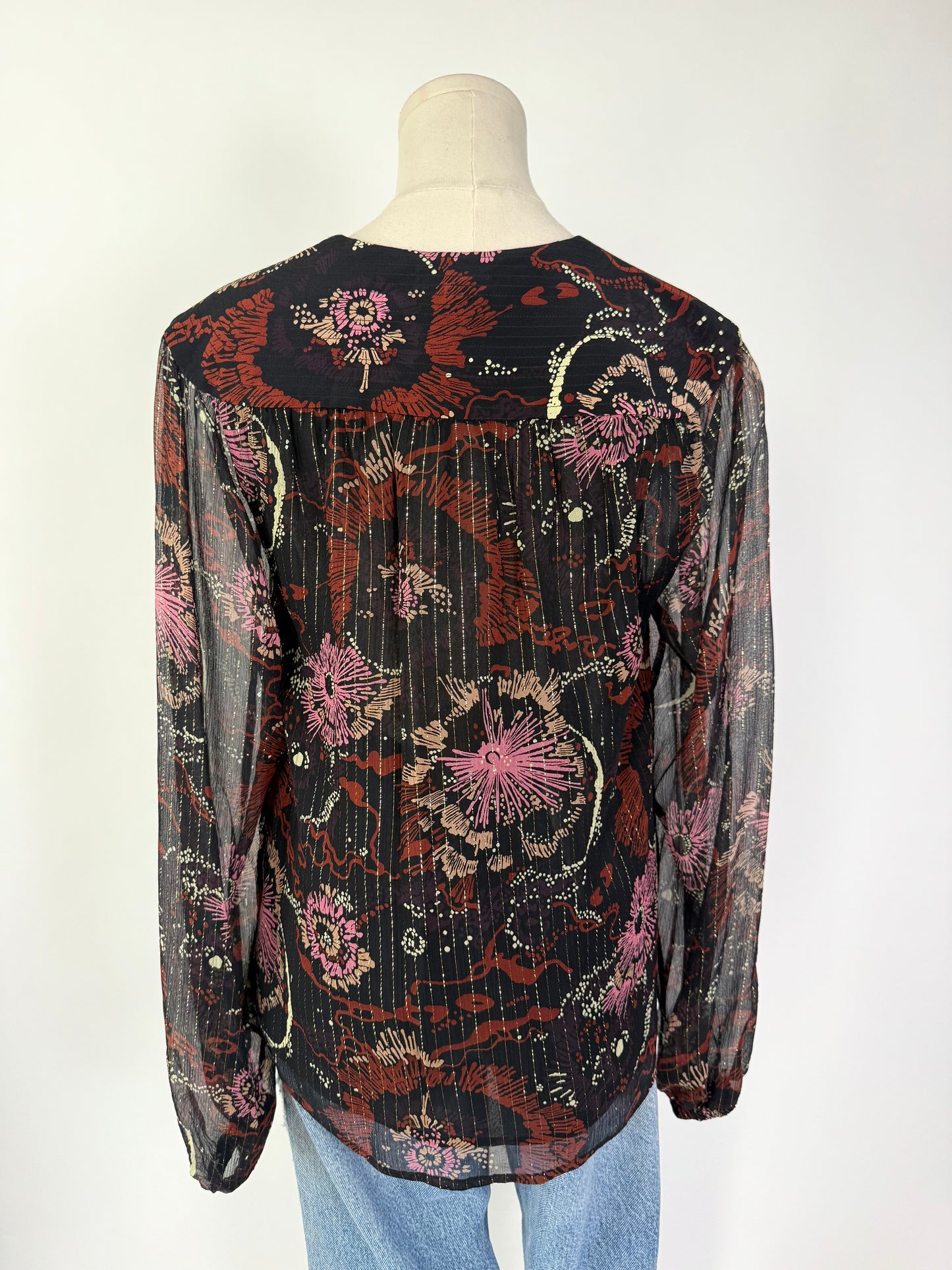 ALC Floral Shimmer Blouse