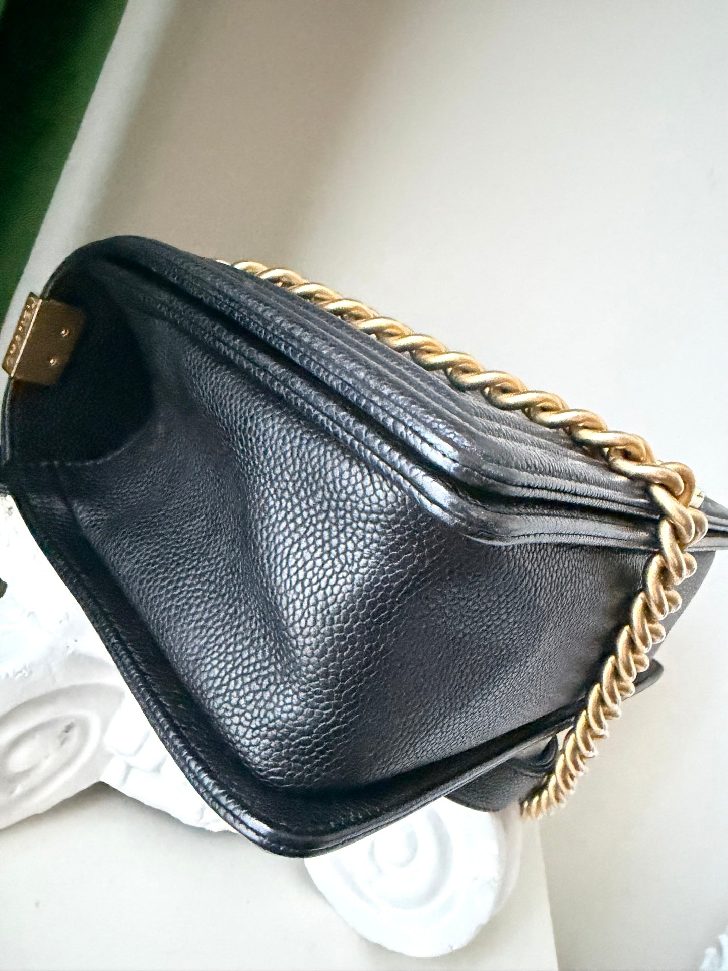 Chanel Classic Caviar Medium Boy Bag