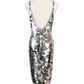 Vintage A J Bari Mirror Disc Dress