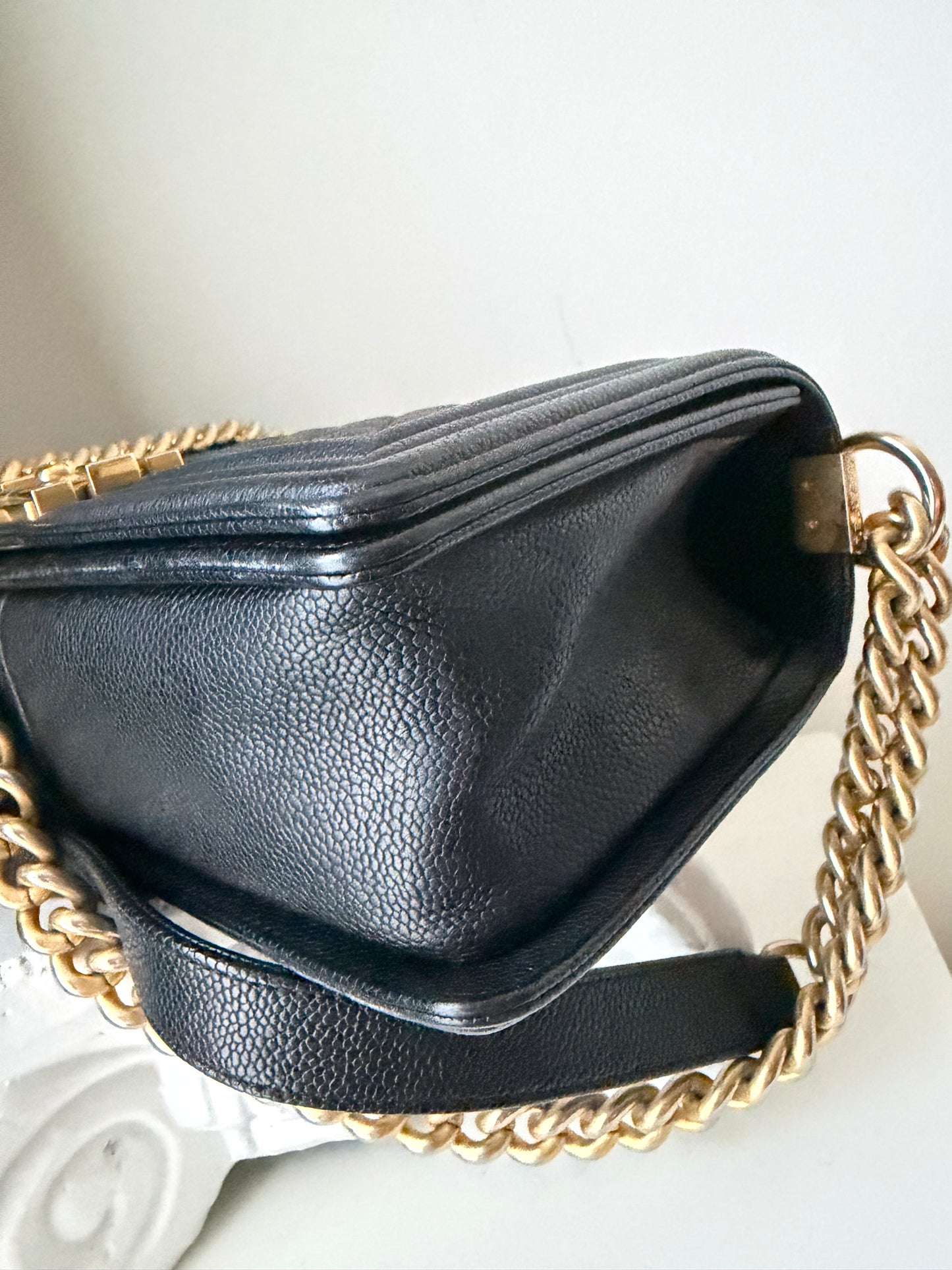 Chanel Classic Caviar Medium Boy Bag
