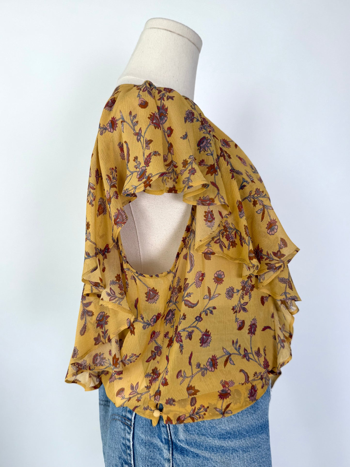 Paige Yellow Floral Blouse
