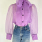 Zara Chiffon Bow Top