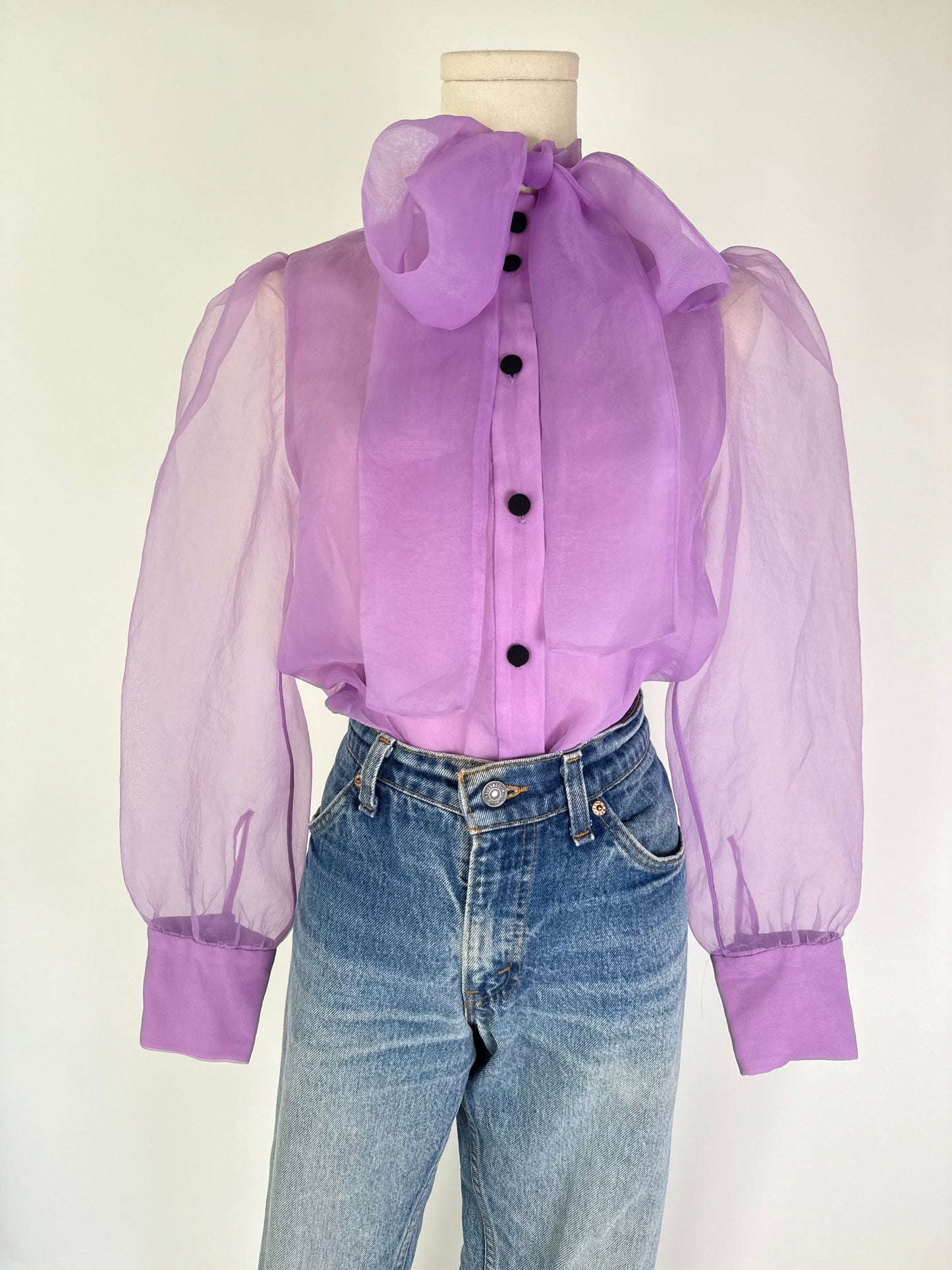 Zara Chiffon Bow Top
